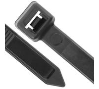 PV-048-300-P Lot de 100x Collier serrage rilsan ARVI noir 300x4.8mm - Résistant aux UV - Polyamide 6.6