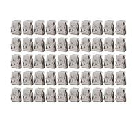 PV Panel Wire Clamps 50PCS | SUS304 Stainless Steel Photovoltaic Cable Clips for 2-6mm² Wire | Solar Panel Mounting Clips for Home/Boat/Workshop