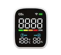 PV28-AW Smart WIFI Mini Détecteur de CO2, Portable 3-en-1 Moniteur de qualité de l'air intérieur, moniteur numérique de CO2, mesure de la température et de l'humidité, détecteur de dioxyde de carbone