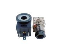 PVASROQWM Bobine d'électrovanne de Levage hydraulique, Ouverture intérieure 13, Hauteur 37, AC220V 110V DC24V 12V avec Fil(DC48V)