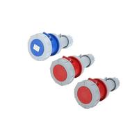 PVASROQWM Connecteur électrique Industriel 63 A 125 A IP67 3P/4P/5P, Prise Murale 220 V 380 V mâle/Femelle(Connector,125A-3P)