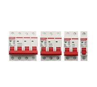 PVASROQWM Lot de 5 Mini-disjoncteurs DZ47 1-4 pôles 3A/6A/10A/16A/20A/32A/40A/50A/63A 400 V Type C, Montage sur Rail DIN 35 mm, capacité de Coupure 6 kA(25 V,4)