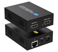 PVBCTCSID Extenseur HDMI 120 m sur Ethernet sans perte de transmission sur un seul câble Ethernet Cat5/Cat6/Cat7 compatible HDMI 1080p @ 60 Hz HDCP EDID
