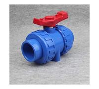 PVC 3pcs Bleu 20 mm 25 mm 32 mm 40 mm 50 mm 63 mm PVC Vanne à boisseau sphérique Union Valve PVC pipe à eau Plomberie Raccord de tuyau Raccords Slip Valve Shut tuyau en PVC
