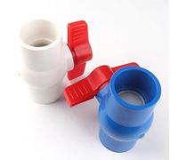 PVC 4pcs 40~110mm PVC Vanne à boisseau sphérique 1 1/4"~ 4" filetage femelle Globe Valve Garden Irrigation Conduite d'eau Connecteurs aquarium Adaptateur réservoir tuyau en PVC