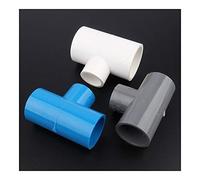 PVC 6pcs / lot de 50 mm à 20~40mm PVC Réduction de T Joints de jardin d'eau d'irrigation Tuyau Connectors Aquarium Fish Tank Outils de bricolage tuyau en PVC (Color : 50 20mm, Diameter : White)