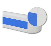 PVC antidérapant il pour couloirs d'hôpital Barre d'appui anti-collision épissure aléatoire 1 m avec 2 coudes Rail de sécurité d'allée - Disponible en 120/140/160 cm (couleur : rose)