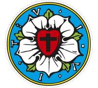 PVC - Autocollant Sticker Bouton Application - Luther- Rose - 303486 - Taille Environ 10 CM