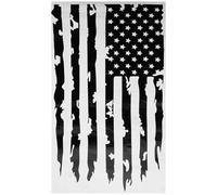 PVC Autocollant Voiture Décoration Extérieure Noir, Drapeau Américain | Résiste aux UV la Pluie, Pose sur Portières, Camion ou Vitre, Retrait Propre pour Personnaliser Votre Véhicule