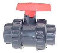 PVC Ball Valve 2-Way AK Adhesive Sleeve 40 mm