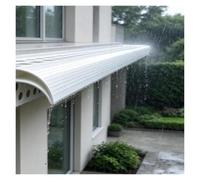 PVC Blanc Appui Fenêtre Larmier, Bec Évacuation Eau | Déflecteur Pluie Extérieur, Protège Avant-Toit/ Fenêtres/ Mur/ Portail/ Corniche Pluie(W 24mm,300cm (118 1/8″) L)