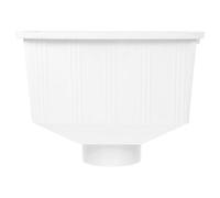 PVC Blanc Collecteur D’eau de Pluie pour Gouttière Verticale | Adaptateur de Canalisation, Installation Facile, Résistance aux Chocs, Anti-fuite, Pièce pour Drainage de Toiture