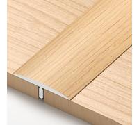PVC Bordure De Moquette, T Bande Plancher Transition De Seuil, Pour Stratifié, Vinyle, Carrelage, Raccord Joints Sol, Facile À Nettoyer Et À Découper(Wood,3pcs*90 * 4cm)