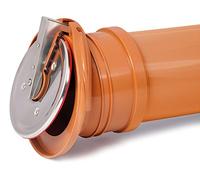 Pvc clapet en plastique chèque rabat auto fin activer le drainage remous 200mm