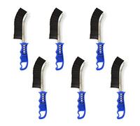 PVC Dur Brosse à Poils métalliques courbées spid Peinture Voiture Nettoyage de pièces x 6 Roues