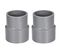 PVC DWV Réduction Couplage Schedule 40 Gris Douille 63mm x 75mm 2pcs