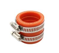 Pvc Élastomère Manchon Flexible Adaptateur de carburateur moto, Interface d'entrée en caoutchouc, tuyau d'admission 35 40 45mm(Orange,45mm)