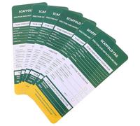 PVC Étiquettes D’inspection D’échafaudage 6 Pièces | Indication Claire du Statut, Format Suspendu Inscriptible, Adaptées aux Systèmes D’échelles, Barrières et Accès de Site