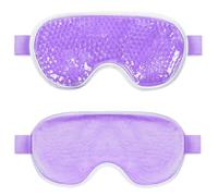 PVC Eye Mask Cooling Hot Cold Compress Gel Beads For Puffy Eyes Dark Circles Reduce Dry Sleep(1Pc Purple)