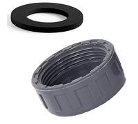 PVC Femelle Feme Faste Pipe de tuyau de mèche Blanking Pipe de tuyau de tuyau avec des anneaux en caoutchouc d'étanché gris. 63mm