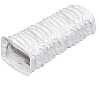 PVC Flachkanal 55 x 110 mm Flexrohr Flex Flexibler Flach Rohr 6 m Meter Länge Flexschlauch Schlauch Abzug