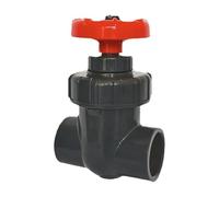PVC Gate Valve,Precision Flow Control,Inner Diameter 25mm/32mm/40mm,PVC Sluice Valve for Garden Irrigation Aquarium,Fish Tank(Dark gray,DN32(40mm))