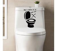 PVC givré autocollant, Sticker Mural Drôle pour WC, Salle de Bain, Cuisine, PVC, 1 Couleur, Taille Unique