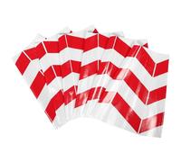 PVC Housse Réfléchissante pour Cône de Signalisation 6 Pièces | Manchon Extensible Pliable, Bandes Rouge et Blanc Lumineuses, pour Urgences Routières, Stades et Rues