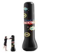 PVC Inflatable Punching Bag for Kids, 63" Untoppleable Free Standing Punching Bag with Stable Base, with Gloves and Air Pump for Kicking, Karate, TaekwondoInflatable Kids