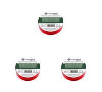 PVC Insulation Tape 0.13mm Thickness 15mm x 10m red VDE Certified Waterproof Heat Resistant Self Adhesive Perfect for repairing bonding electrical work (Lot de 3)