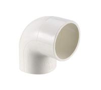 PVC Pipe Fitting 50mm Slip Socket 90 Degrés Coude Couplage Connecteur Blanc 2 Pcs