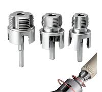 PVC Pipe Threader 3 Pieces - Integrated Internal External Plumbing Cutter | PVC Threading Tool for Home Workshop Garage Job Site Water Plumbing Repair