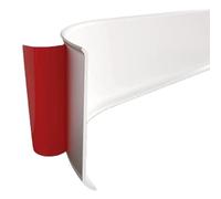 PVC Plinthe Souple Autoadhésive Imperméable Bande Décorative, Mur Garniture Design Peel and Stick pour Bordure de Carrelage Plafond(15cm/3m)