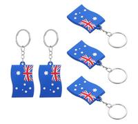 PVC Porte-clés 5 Pièces Drapeau Australien Mignon