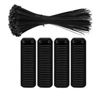 PVC Privacy Clôture Montage Fence - Kit de montage de clôture, pour fixation résistante aux UV | Fixations d'écran extérieures durables de 100 pièces pour balustrades de balcon de jardin en t