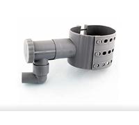 PVC Récupérateur Collecteur Eau de Pluie + scie Cloche pour gouttière de 75 à 100 mm