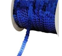 PVC Sequin Paillette Trim String | Multicolor 5/10 yards: Crafts, Clothing, Gift Wrap, Party, Scrapbook(Deep blue,10 yards)