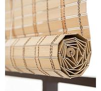 PVC Store Enrouleur Roseau Store Extérieur Bambou Imperméable/Résistant Aux Intempéries pour Terrasse/Porche Store Bambou Exterieur 50 70 80 110 120 140 150cm Stores Romains Faciles à Installer ( Size