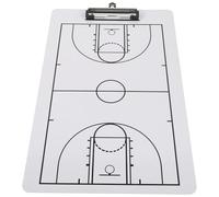 PVC Tableau de Basket-ball pour Entraîneurs Double Face | Schéma Terrain Complet, Clips Robustes, Usage Intérieur, Notes de Stratégie et Ajustements Rapides