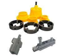 PVC Threader,Pipe Threader Plumbing Tool Set | Wear Resistant Tap Die Set Hand Tool Round Die Sets For Electric Drill Professional Plumbing Repair Outdoor Home Use