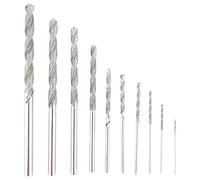 Pvczool 10 PièCes Ensemble de Forets DiamantéS Tourner Pointe Foret Robuste Mini Foret Ensemble pour Carreaux de Verre