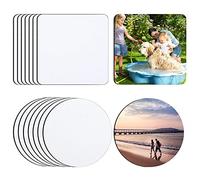 Pvczool Produits D'éBauches de sous-Verres de Sublimation, Tapis de Tasse en Caoutchouc de sous-Verres de Sublimation pour L'Artisanat d' par Transfert de Chaleur, Projets