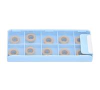 PVD Coated Carbide Milling Insert Cutter Blade, Carbide Milling Insert for Metal Cutting, Thick ALTIN Coated Blade with Optimized Chip Removal for High Speed Smooth Machining in St (RPMT1204MO)