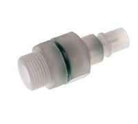 PVDF DN 7.2 Bouchon d'accouplement G 3/8 pouce filetage mâle double obturation