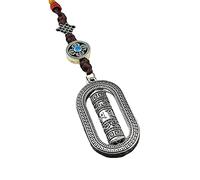 PVFRTGYHU Boîte de prière tibétaine en or, roue de la Bible, pendentif, Mani du Tibet, Six mots, Mantras, amulette Babao, médaillons