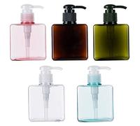 PVFRTGYHU Bouteilles à pompe réutilisables, 5 pièces, for shampoing et Lotion, distributeur de savon for le corps, lavage du corps