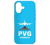PVG Airport Shanghai, China Airplane atterrissage sur Piste Coque pour iPhone 17
