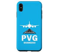 PVG Airport Shanghai, China Airplane atterrissage sur Piste Coque pour iPhone XS Max