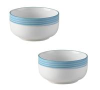 PVGYUJFD Bol à nouilles en céramique, Bol de nouilles instantanées en céramique, ensemble bols céréales, petit-déjeuner 400 ml, à soupe, bol riz for micro-ondes(Blue)