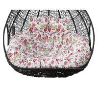 PVGYUJFD Coussin pour Chaise œuf, Coussin de Chaise pivotante hamac, Coussins Doubles 2 Places for Panier Suspendu, Housse de Chaise Lavable et détachable